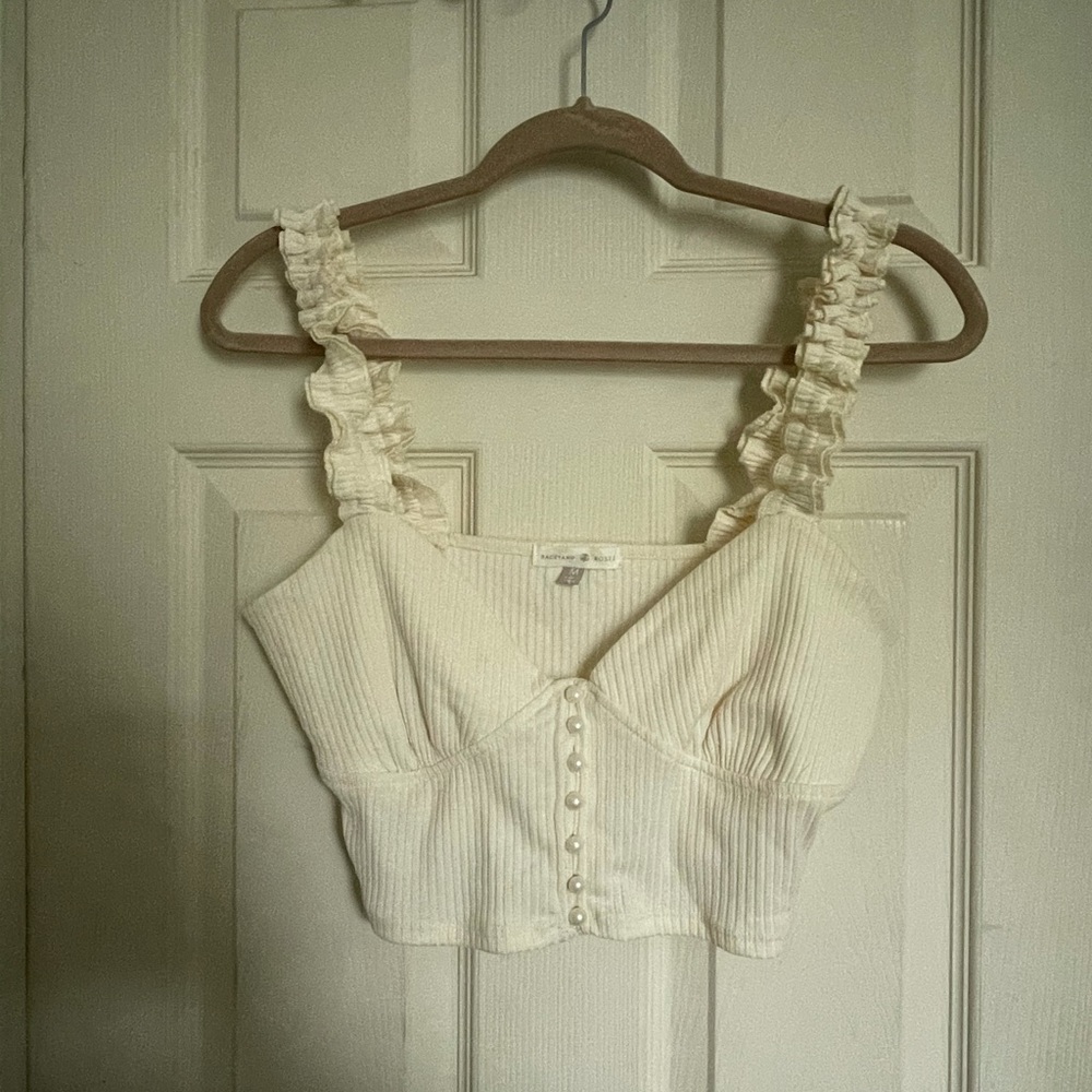 Backyard Roses Dacey Ruffle Tank